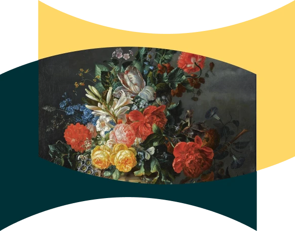 Ilustración renacentista Alemán de un ramo de flores