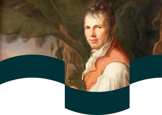 Pintura renacentista del naturalista y geógrafo Alemán Alexander Von Humboldt