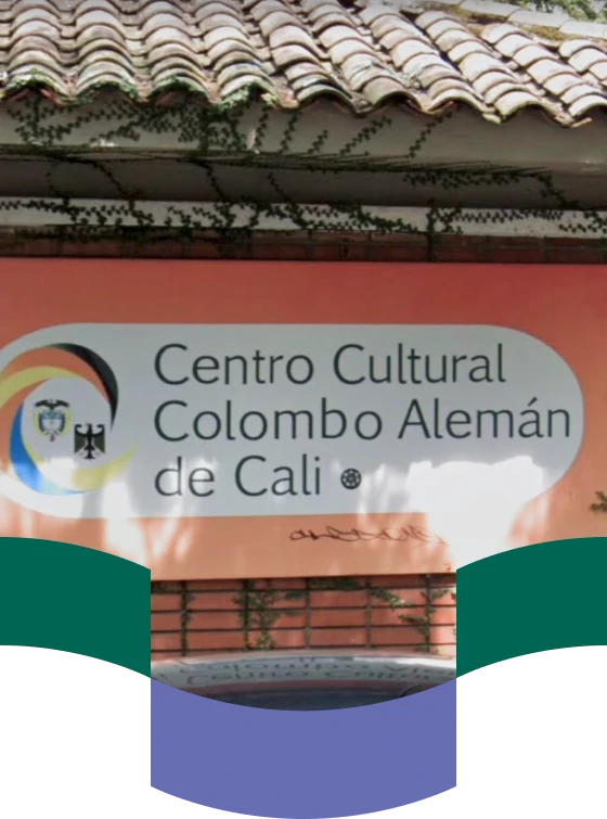 Nosotros, entrada al Centro Cultural Colombo Alemán de Cali
