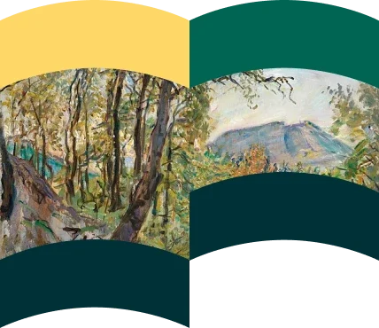 Pintura expresionista alemana del Monte Hohberg